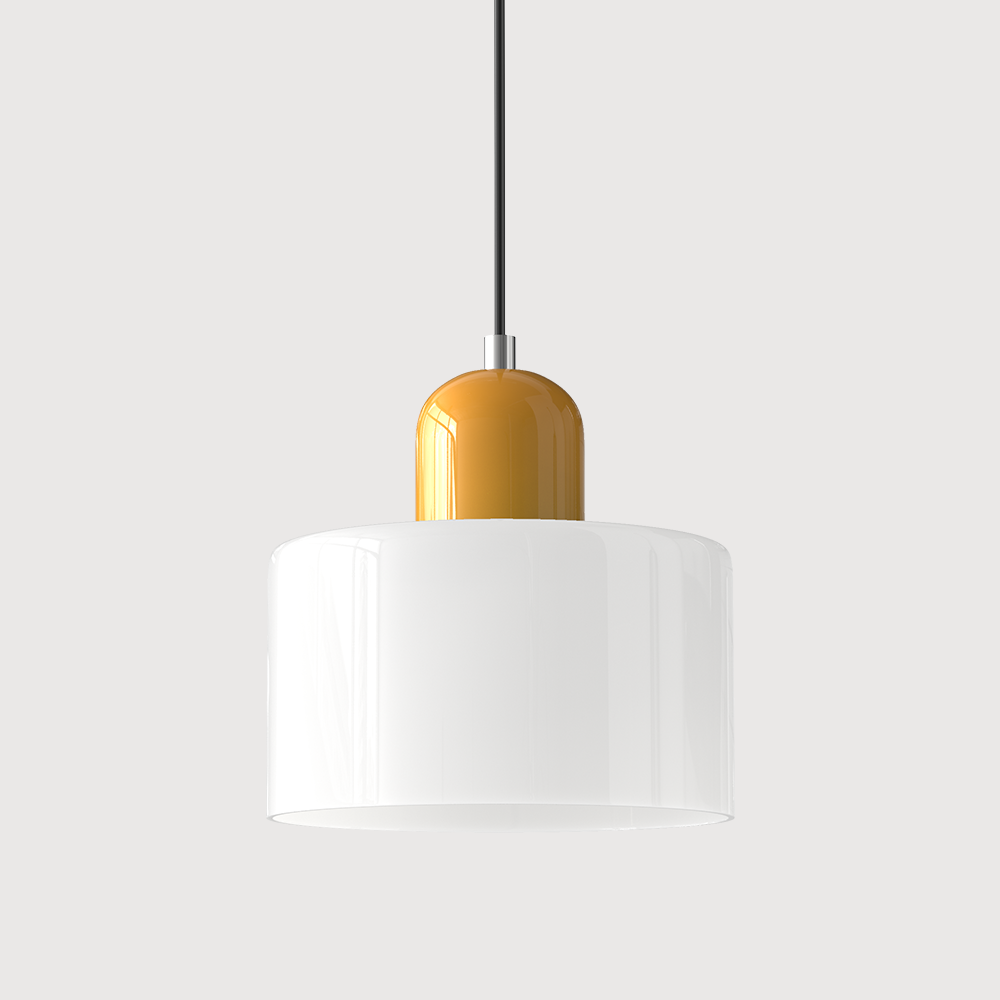 Pendant Light Glass E27 Bulb Compatible Adjustable Cord Ceiling Lamp | Euroselle