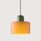Pendant Light Glass E27 Bulb Compatible Adjustable Cord Ceiling Lamp | Euroselle