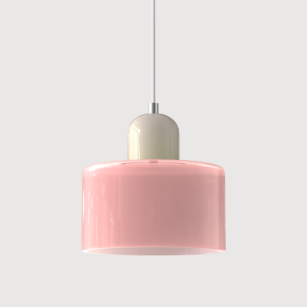 Pendant Light Glass E27 Bulb Compatible Adjustable Cord Ceiling Lamp | Euroselle