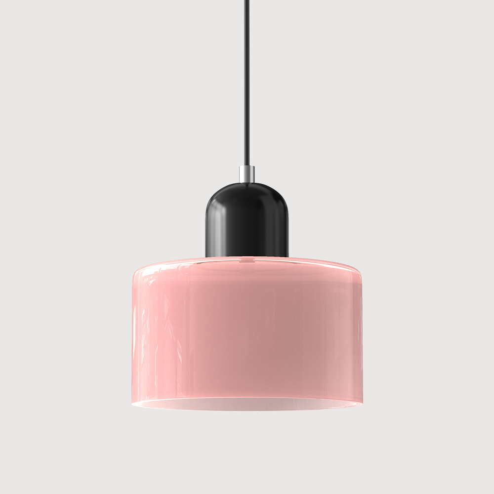 Pendant Light Glass E27 Bulb Compatible Adjustable Cord Ceiling Lamp | Euroselle