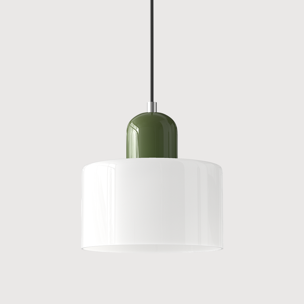 Pendant Light Glass E27 Bulb Compatible Adjustable Cord Ceiling Lamp | Euroselle