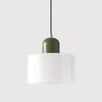 Pendant Light Glass E27 Bulb Compatible Adjustable Cord Ceiling Lamp | Euroselle