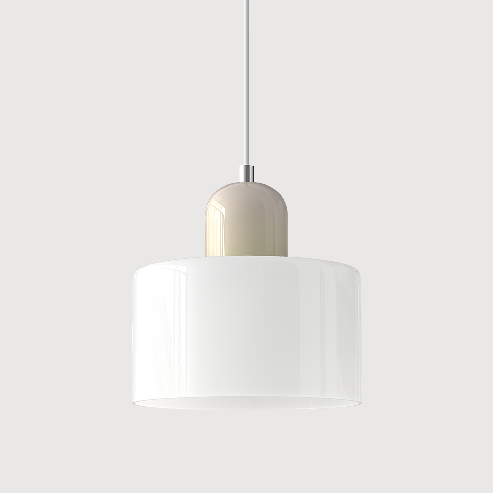 Pendant Light Glass E27 Bulb Compatible Adjustable Cord Ceiling Lamp | Euroselle