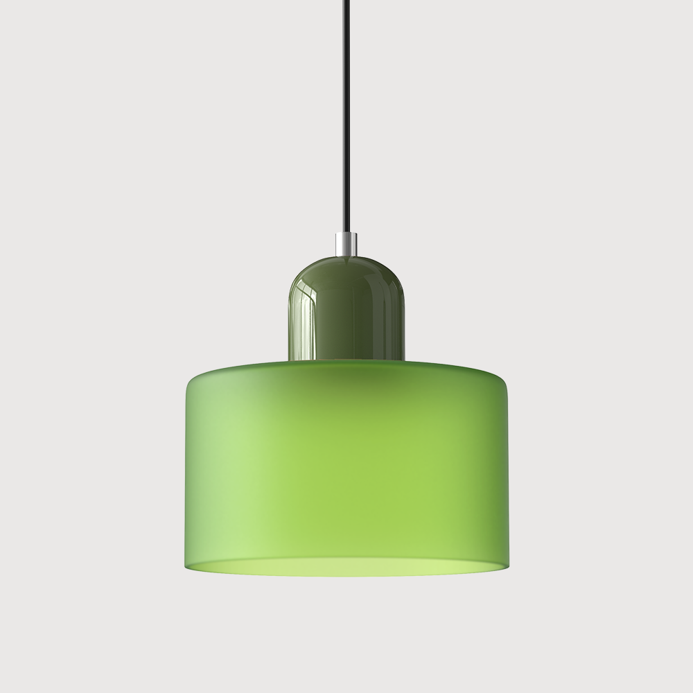 Pendant Light Glass E27 Bulb Compatible Adjustable Cord Ceiling Lamp | Euroselle