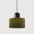 Pendant Light Glass E27 Bulb Compatible Adjustable Cord Ceiling Lamp | Euroselle