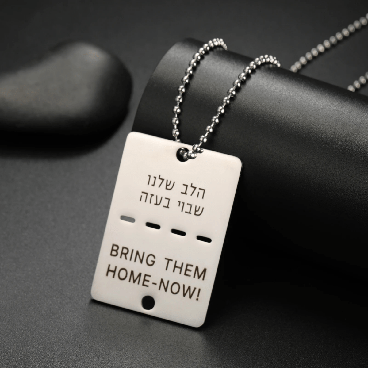 NovaForge Collana con piastrina identificativa per cani in acciaio inox — incisa, impermeabile e resistente