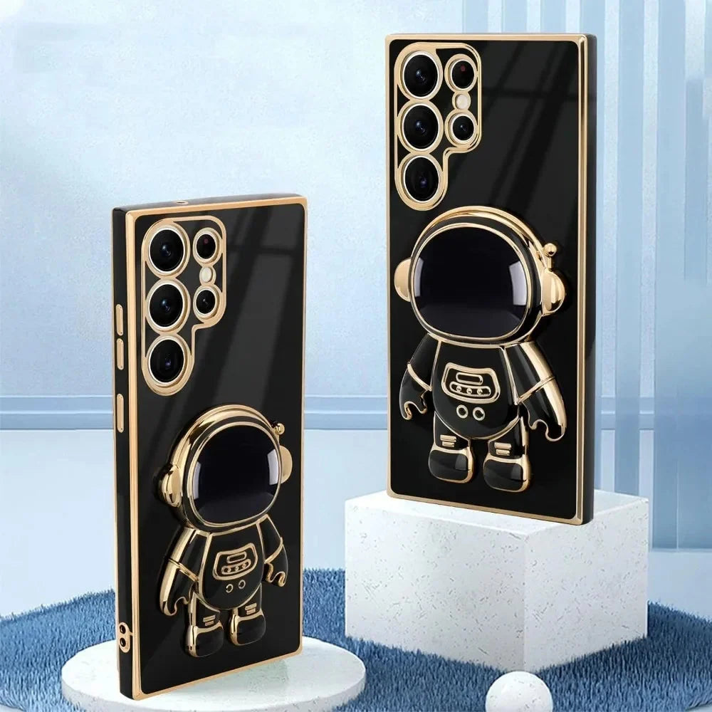 Pouzdro Space Explorer pro Samsung Galaxy — 3D figurka z TPU s výklopným stojánkem