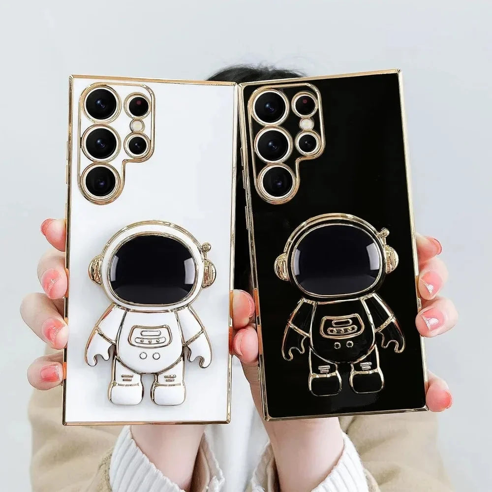 Pouzdro Space Explorer pro Samsung Galaxy — 3D figurka z TPU s výklopným stojánkem