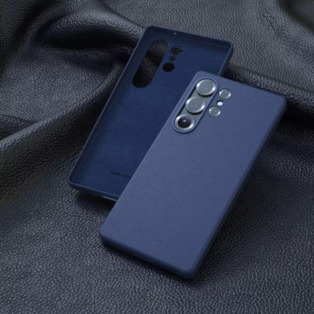 Iskunkestävä nahkainen Samsung Galaxy S25 S24 S23 S22 S21 Ultra Plus -kotelo