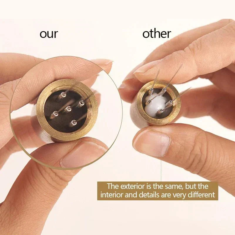 Tamper pentru espresso Aurelo Premium — sistem de distribuire cu ace, mecanism de destrămare a cocoloașelor