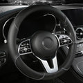 Prémiový potah na volant z umělé kůže s diamantovým protiskluzovým vzorem pro lepší pohodlí a kontrolu při řízení - Euroselle