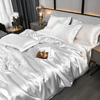 Premium silk-look bed set designed for smooth, cooling comfort and elegant year-round sleep - Euroselle