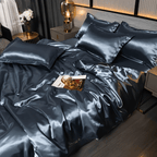 Premium silk-look bed set designed for smooth, cooling comfort and elegant year-round sleep - Euroselle