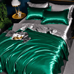 Premium silk-look bed set designed for smooth, cooling comfort and elegant year-round sleep - Euroselle