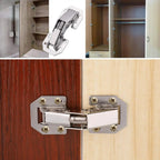 Heavy-Duty 10 PCS Hydraulic Cabinet Hinges Silent Closing - Euroselle