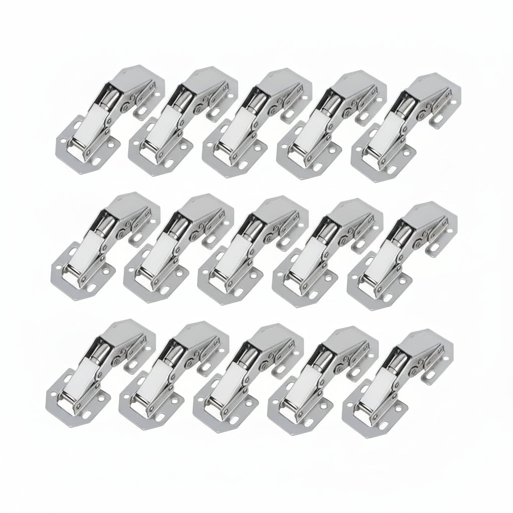 Heavy-Duty 10 PCS Hydraulic Cabinet Hinges Silent Closing - Euroselle