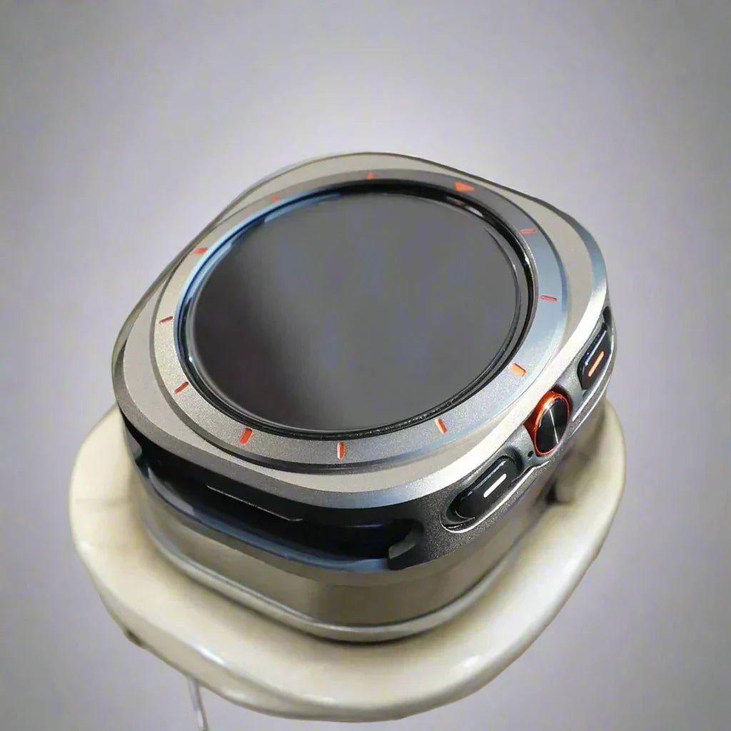 Capa metálica de encaixe para Samsung Galaxy Watch 7 Ultra 47mm — Ecrã aberto