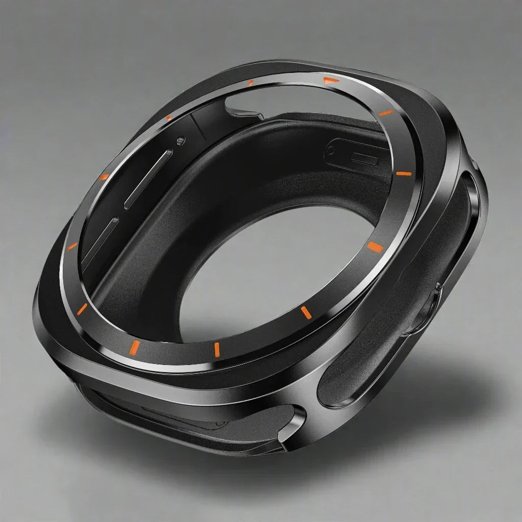 Capa metálica de encaixe para Samsung Galaxy Watch 7 Ultra 47mm — Ecrã aberto