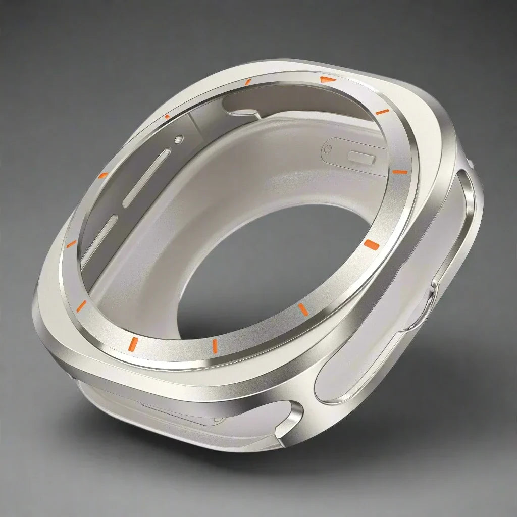 Capa metálica de encaixe para Samsung Galaxy Watch 7 Ultra 47mm — Ecrã aberto