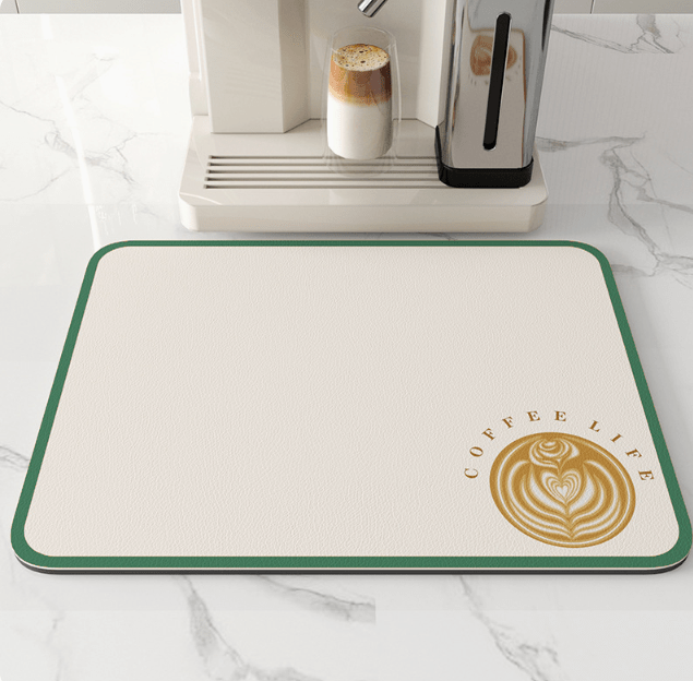 Alfombrilla de cocina estrecha de diatomita AquaSorb — Superficie muy absorbente y de secado rápido