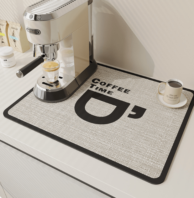 Tapis de cuisine fin en diatomite AquaSorb — Surface hautement absorbante à séchage rapide