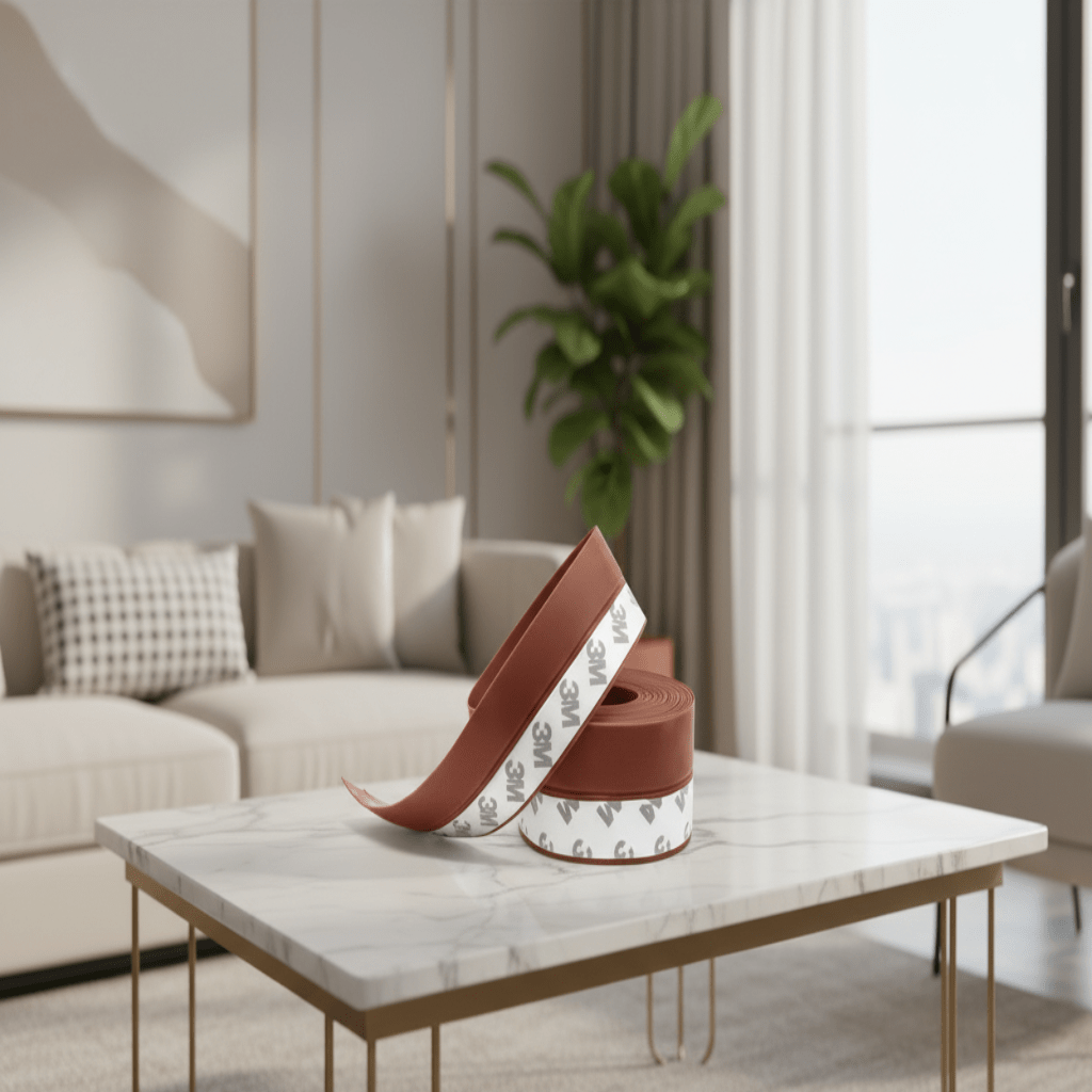 Těsnicí páska QuietSeal Ultra pro zvukotěsné dveře — 45 mm × 1 m, odolná samolepicí podkladová vrstva