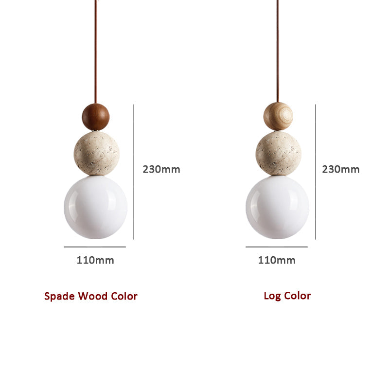 Modern Minimal Travertine Pendant Light