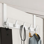 Over-The-Door 5-Hook Rack for Effortless Storage - Euroselle