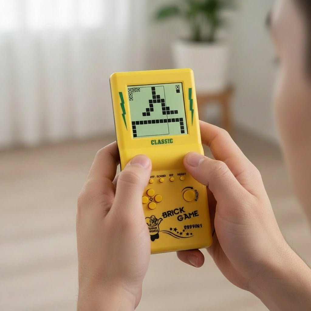 Kapesní retro konzole PixelNova Tetris — 3,5palcový displej, kompaktní provedení