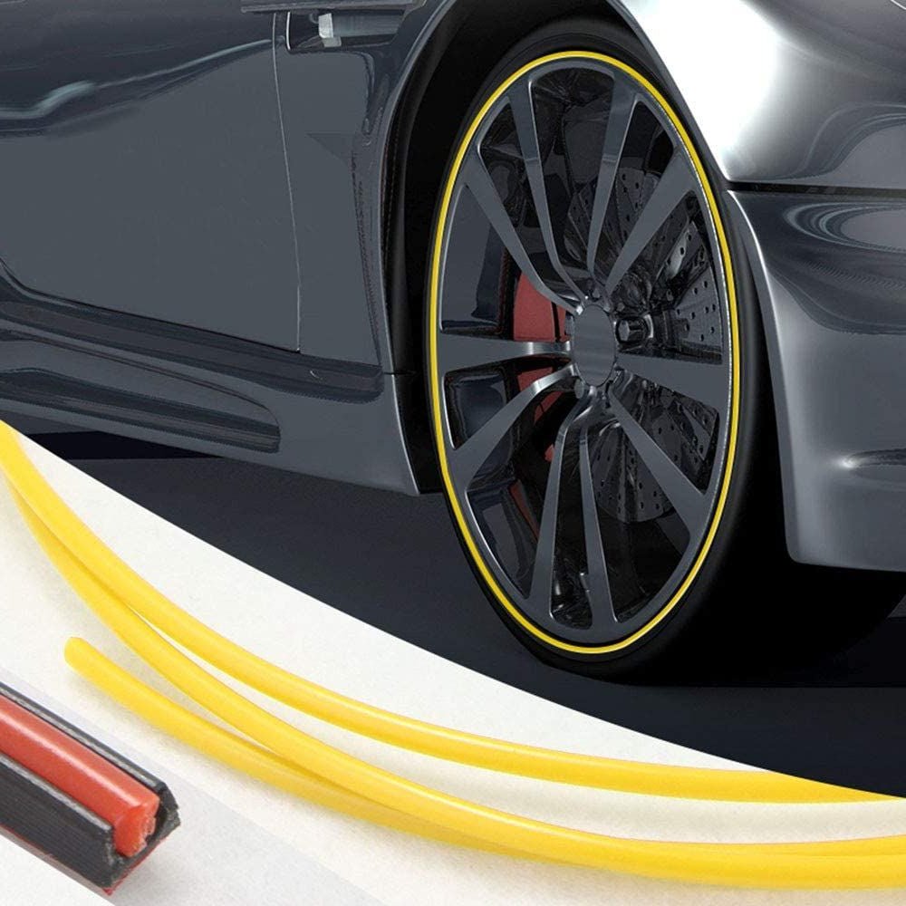 ShieldMax High Strength Adhesive Rubber Rim Protection Strips — Curb Scratch Defense