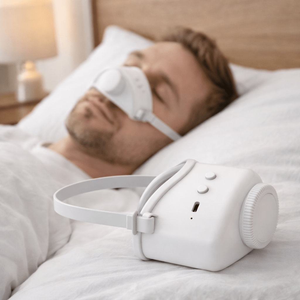 Intelligent smart nebulizer-enhed til lindring af snorken og komfort med fugt i luftvejene om natten med automatisk sensoraktivering - Euroselle