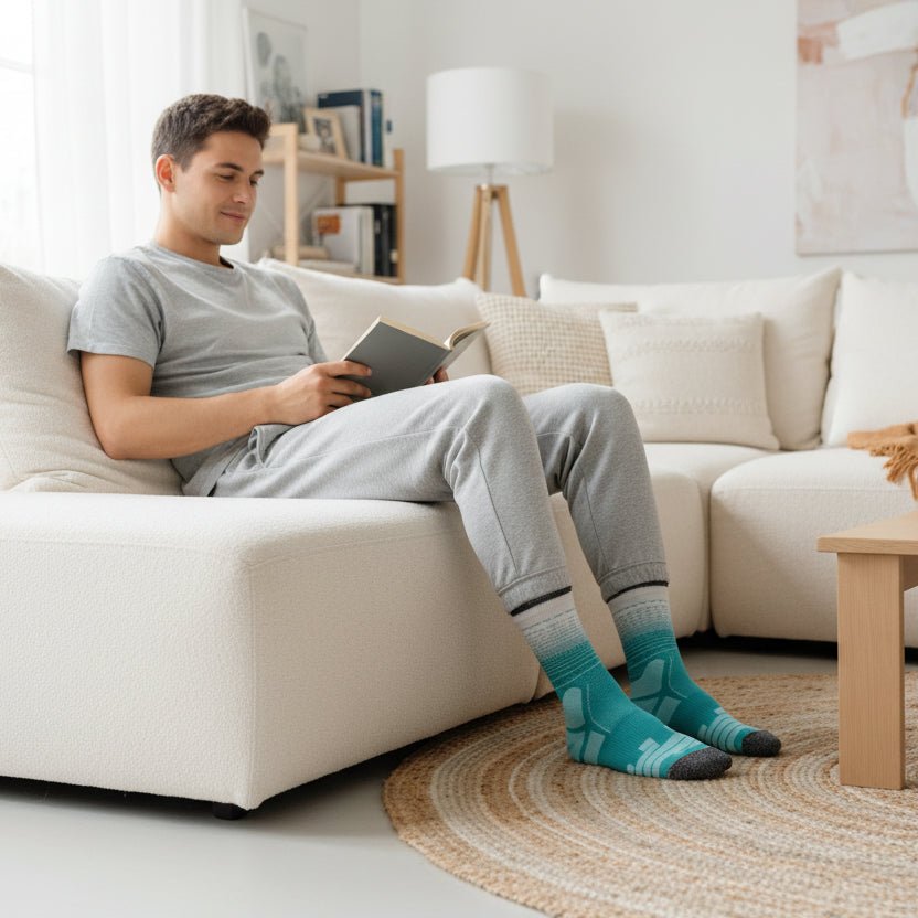 AeroStride Breathable Padded Running Socks — Antiblister Design, Strategic Cushioning Zones
