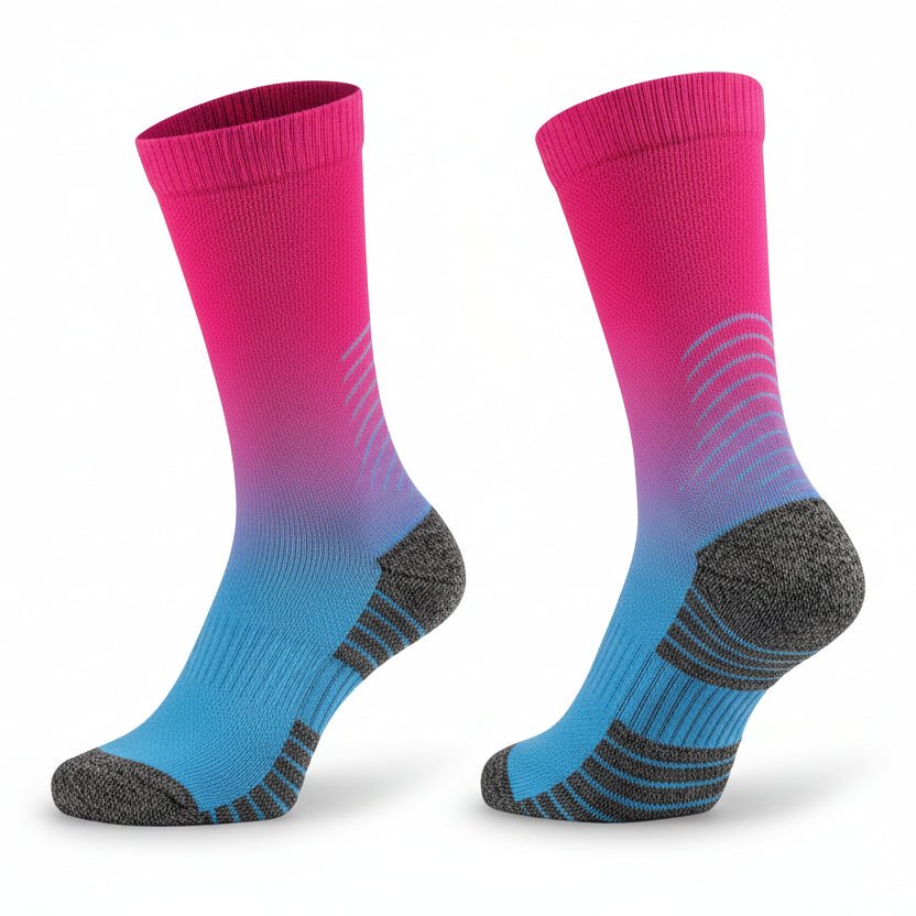 AeroStride Breathable Padded Running Socks — Antiblister Design, Strategic Cushioning Zones