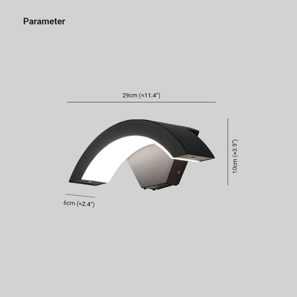 Lunara LED Außenwandleuchte mit Bewegungssensor für Garten