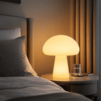 Mushroom Table Lamp, Rechargeable, Touch Dimmer, Warm Light | Euroselle