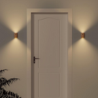 Wall Light LED Motion Sensor USB Rechargeable 2700K Wood PC 7.3 cm | Euroselle