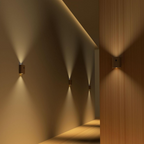 Wall Light LED Motion Sensor USB Rechargeable 2700K Wood PC 7.3 cm | Euroselle