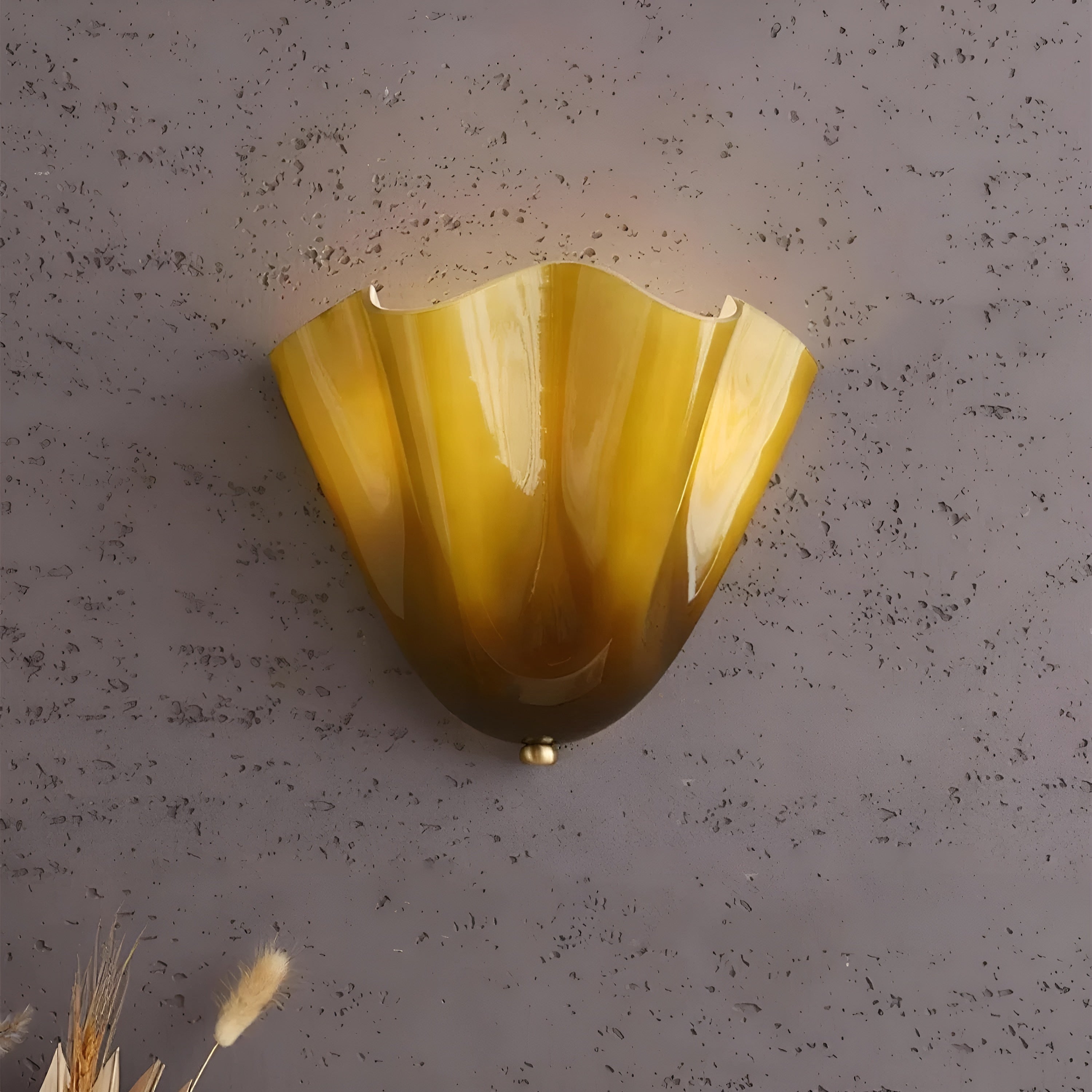 Retro Glas-Wandlampe warmes LED-Akzentlicht - Euroselle