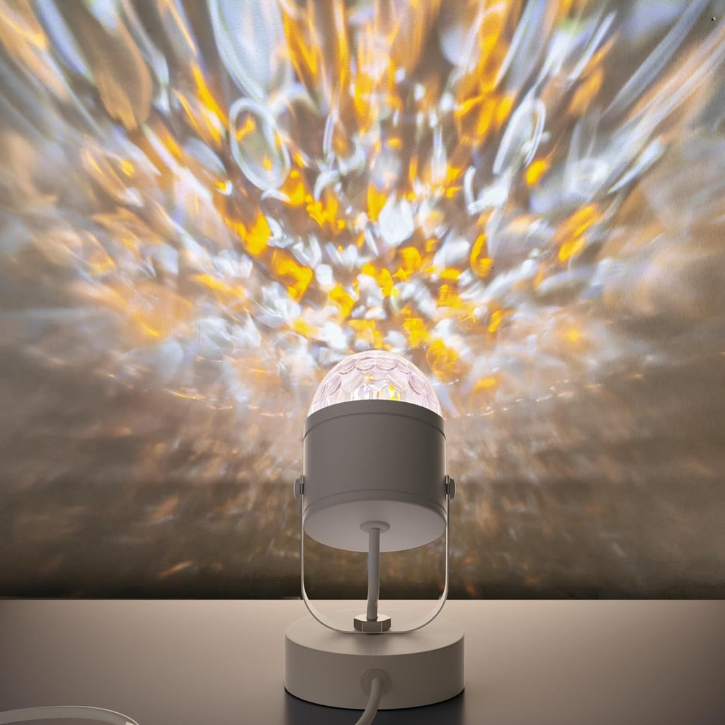 Wellenmuster-Tischlampe, Schmiedeeisenmaterial, Projektionsbeleuchtung | Euroselle