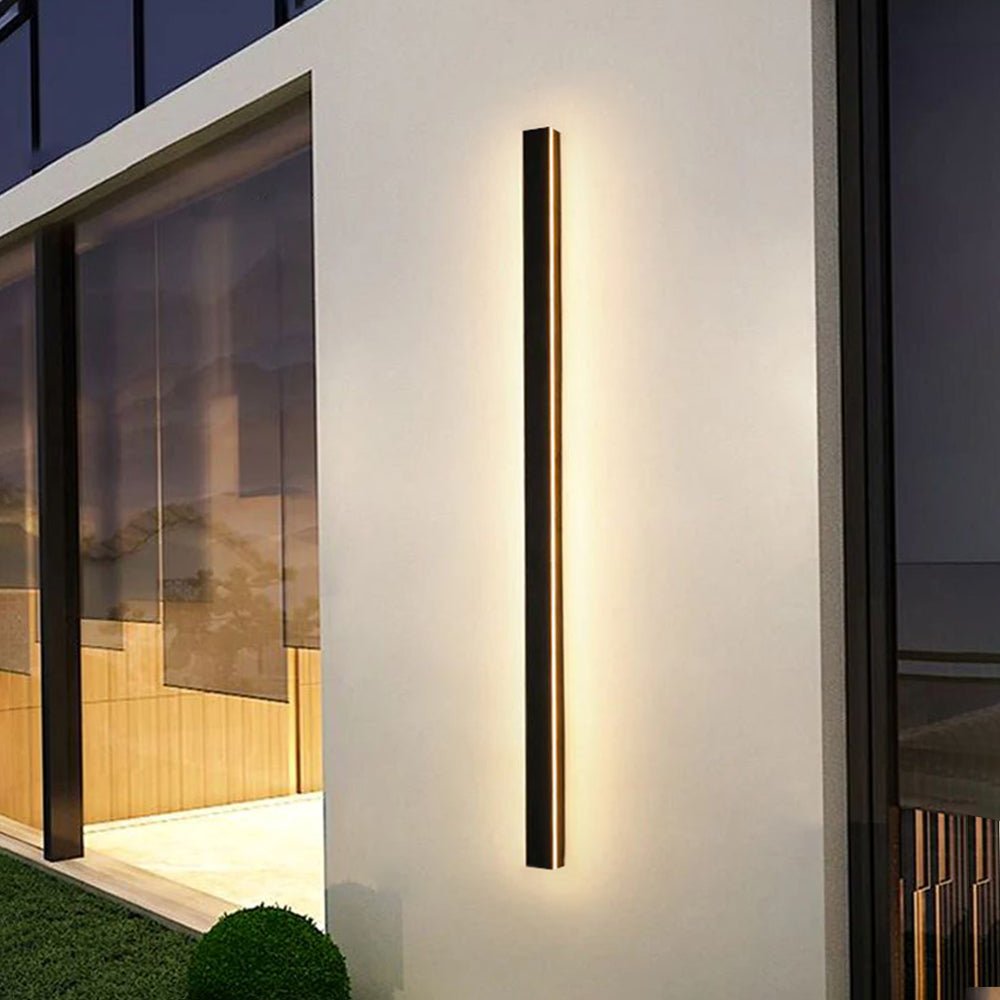Lunera Minimalistische Außenwandleuchte Aluminium Acryl IP65