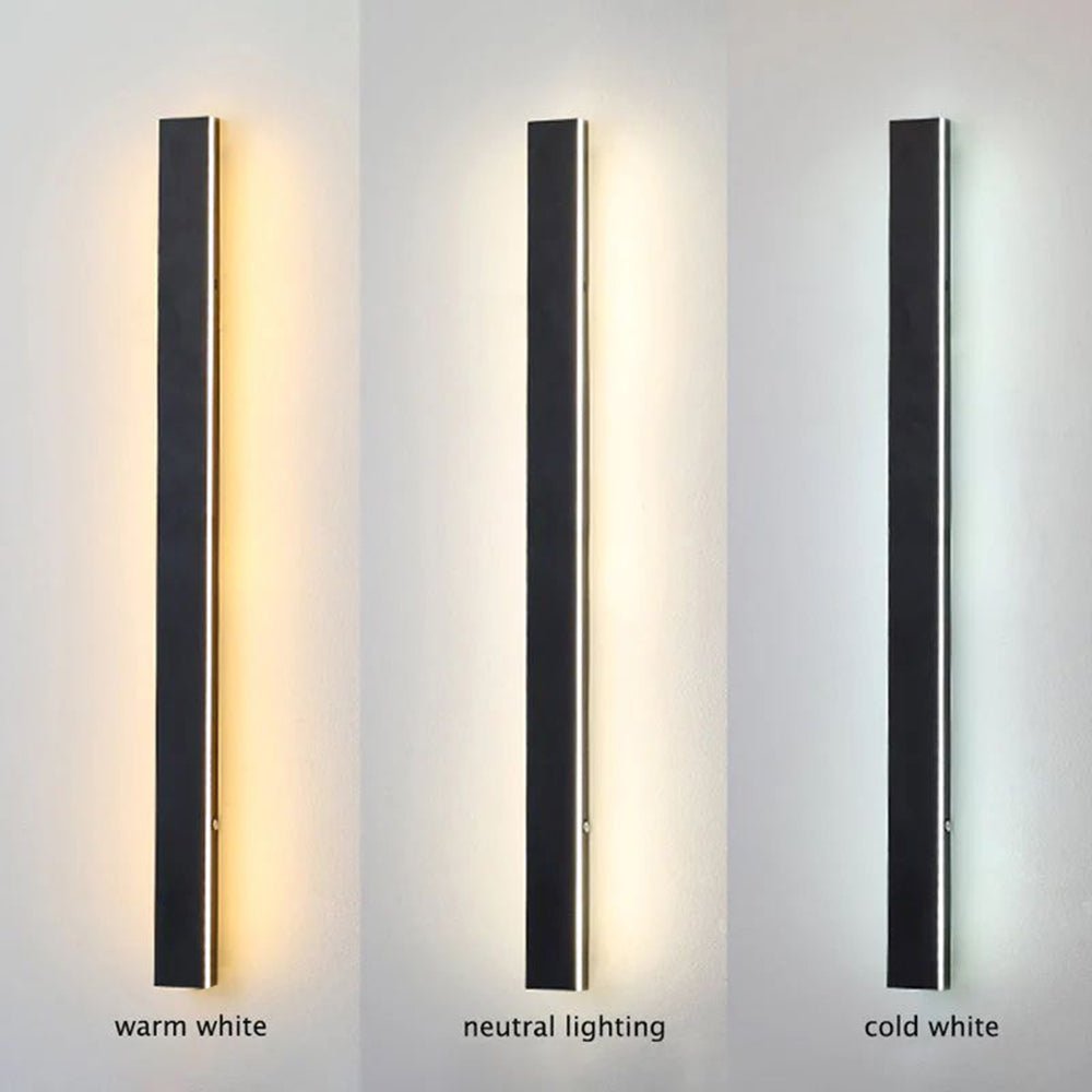 Lunera Minimalistische Außenwandleuchte Aluminium Acryl IP65