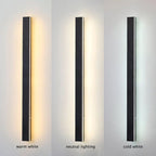 Lunera Minimalistische Außenwandleuchte Aluminium Acryl IP65
