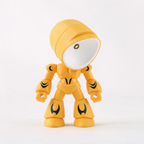 Roboter-LED-Tischlampe, Kunststoff, warmes Licht, batteriebetrieben | Euroselle