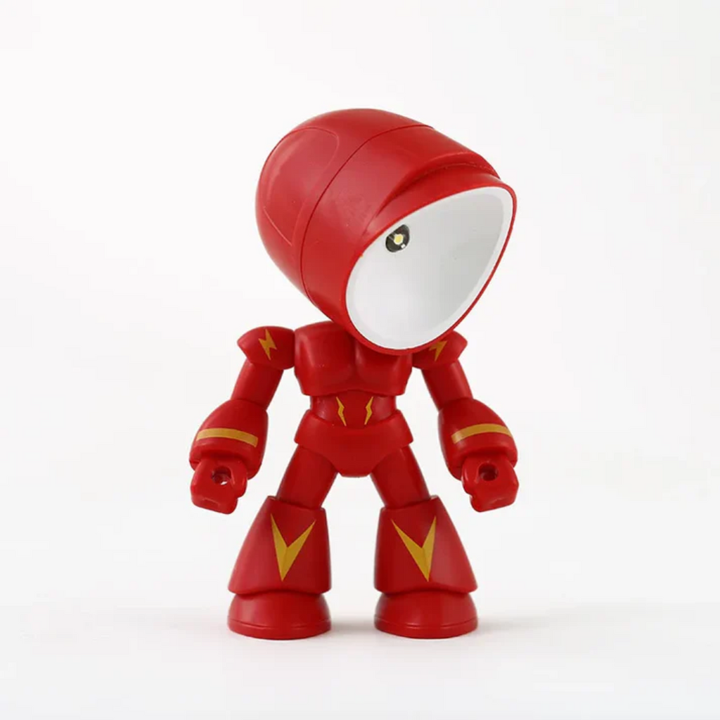Roboter-LED-Tischlampe, Kunststoff, warmes Licht, batteriebetrieben | Euroselle