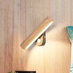 Rotatable LED Wall Sconce, Wood Finish, Dual Color Temperature, 2 Sizes | Euroselle