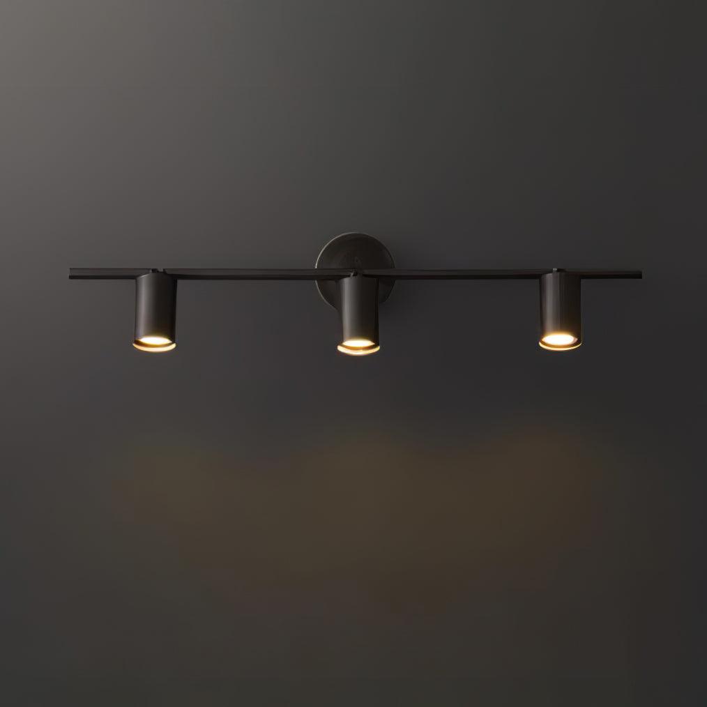 Obrotowy metalowy reflektor szynowy LED — montaż na ścianie i suficie, obrót o 350°
