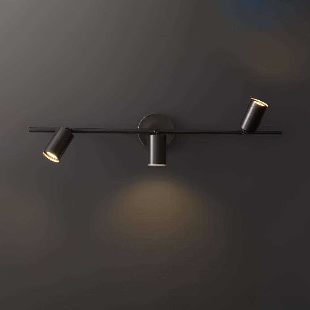 Obrotowy metalowy reflektor szynowy LED — montaż na ścianie i suficie, obrót o 350°