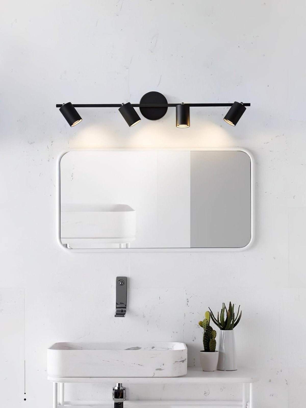 Obrotowy metalowy reflektor szynowy LED — montaż na ścianie i suficie, obrót o 350°