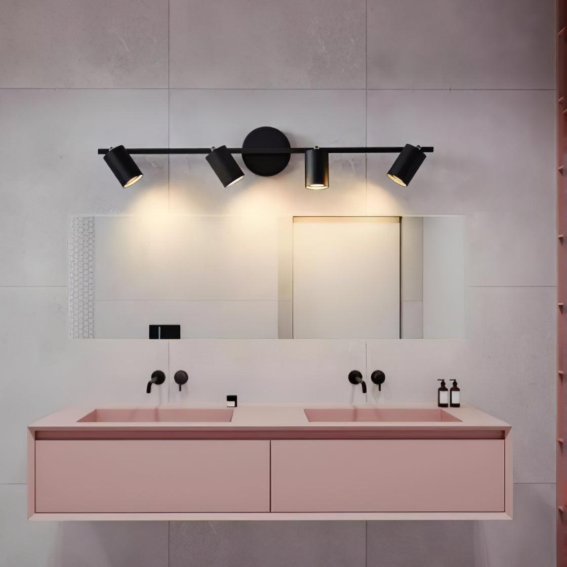 Obrotowy metalowy reflektor szynowy LED — montaż na ścianie i suficie, obrót o 350°