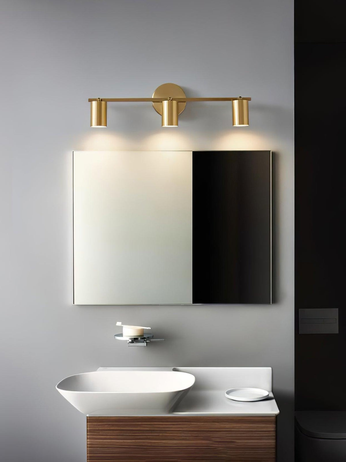Obrotowy metalowy reflektor szynowy LED — montaż na ścianie i suficie, obrót o 350°
